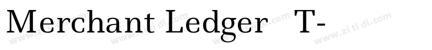 Merchant Ledger   T字体转换